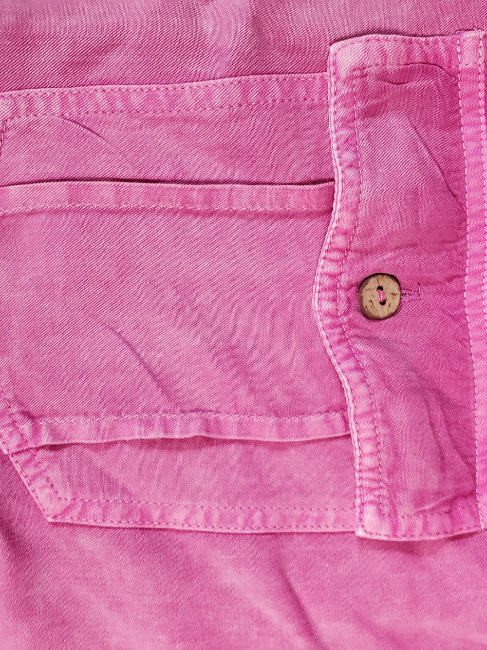 Womens Easel Button-Front Shirt in Lavender Pink - Picture 4 of 5